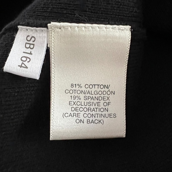 VINTAGE SUSAN BRISTOL Black V Neck Pullover Sweater Embellished Neckline Sz 1X - Picture 8 of 9